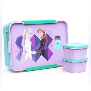 NIB Zak! Designs Disney Frozen 2 Reusable Plastic Bento Box